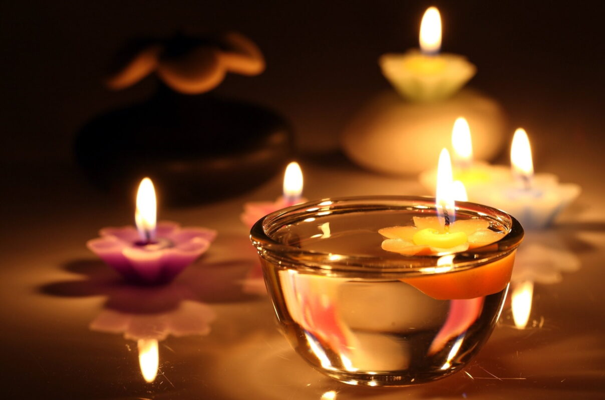 Candle Holder With Candles